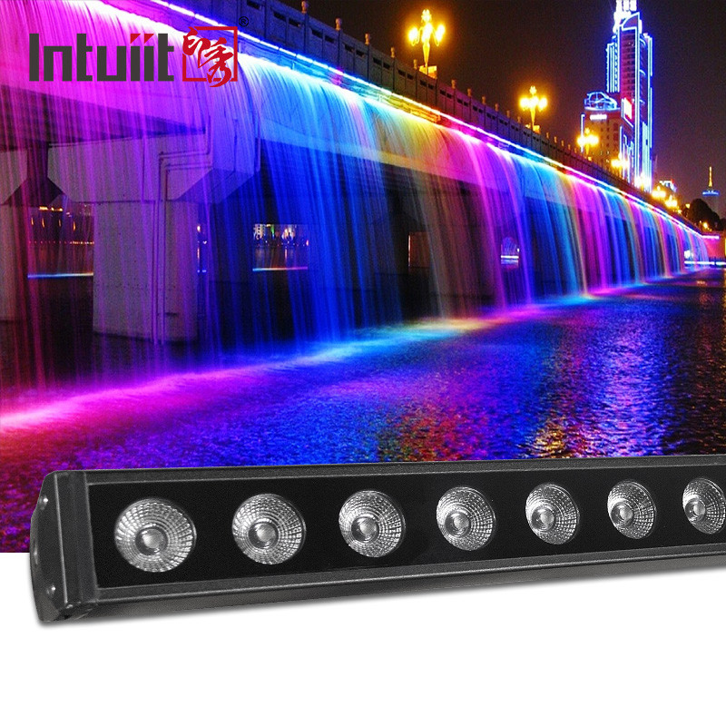 DMX RGBW Mengubah Warna 16x5w Wash Bar Light Ip65 Led Wall Washer Outdoor