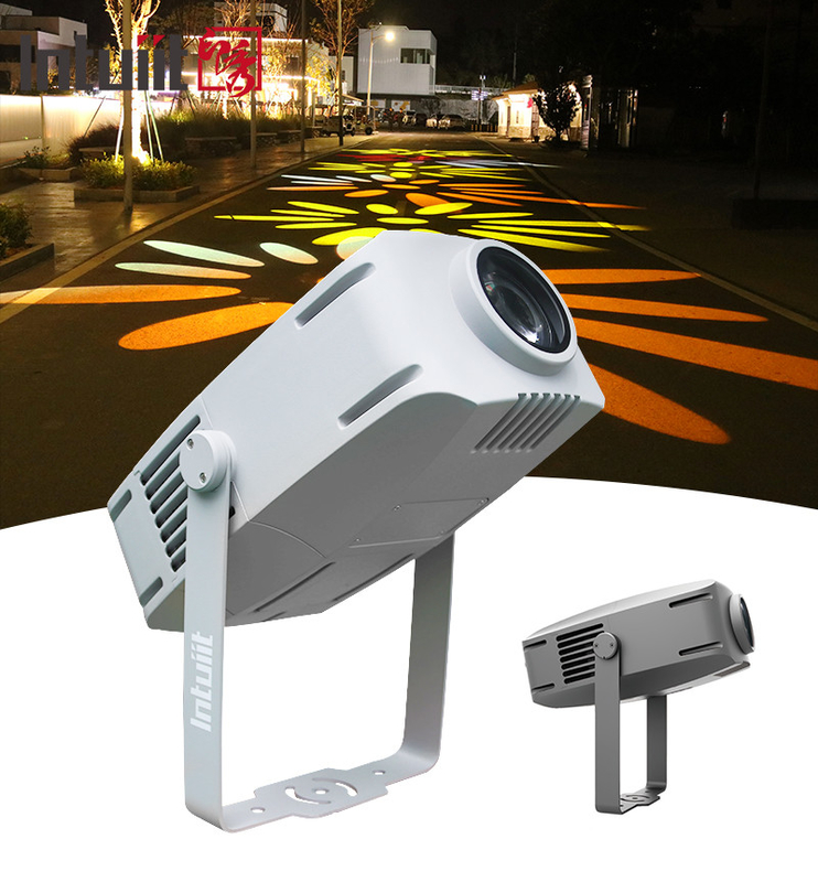Outdoor Gobo Projector 200w Proyektor Iklan Rotating Led Waterproof IP65 Logo Gobo Proyektor Lampu