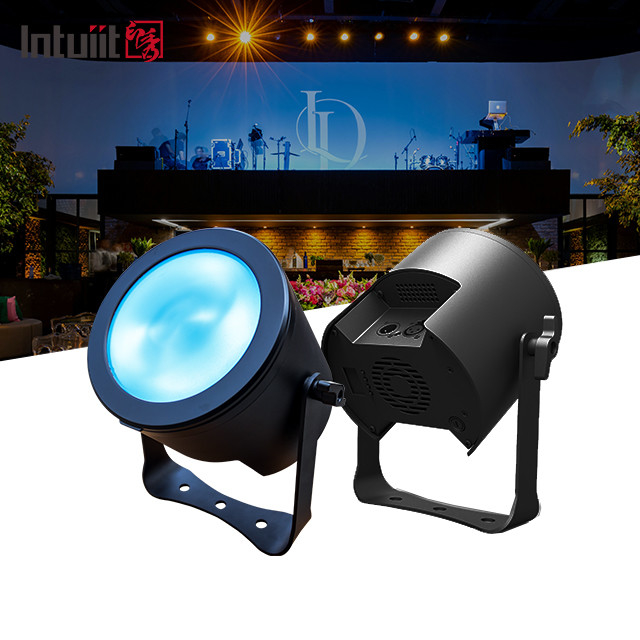 200W RGBW Penonton Surface Stage Cob LED Par Light DMX512 untuk DJ Concert Event Theatre Wedding Lighting