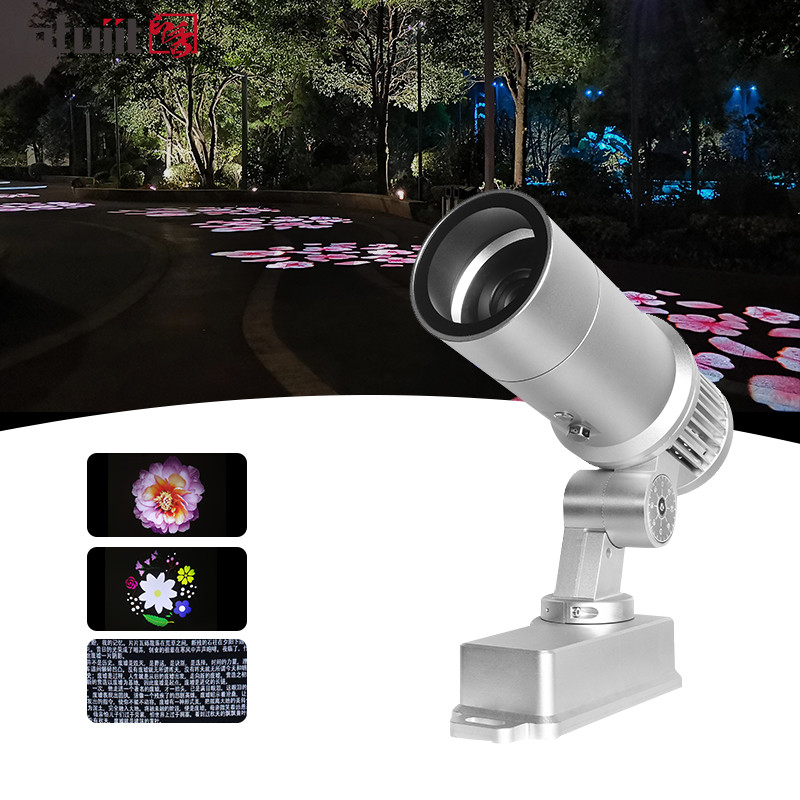 Lampu Proyektor Outdoor Waterproof Periklanan Gobo 60W Rotasi Pola Led Gobo Logo Lampu