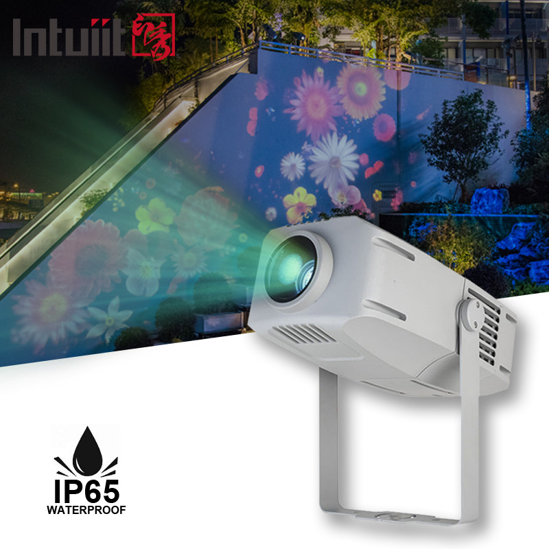 Outdoor Gobo Projector 400w Proyektor Iklan Rotating Led Waterproof IP65 Logo Gobo Proyektor Lampu