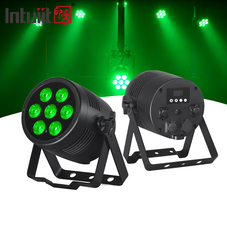 Lampu panggung Led Par RGBWA UV 6IN1 7x20w IP65 Waterproof Dmx Led Par