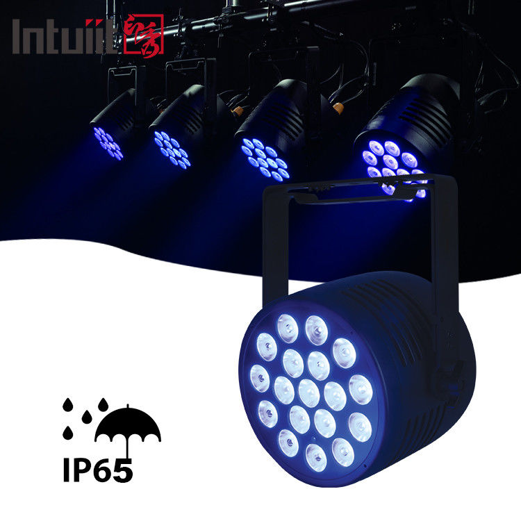 Lampu Led Par Waterproof High Bright IP65 Led Rgbwauv 18*20w Outdoor Par DMX untuk Park Scenic Stage Event Show Lighting
