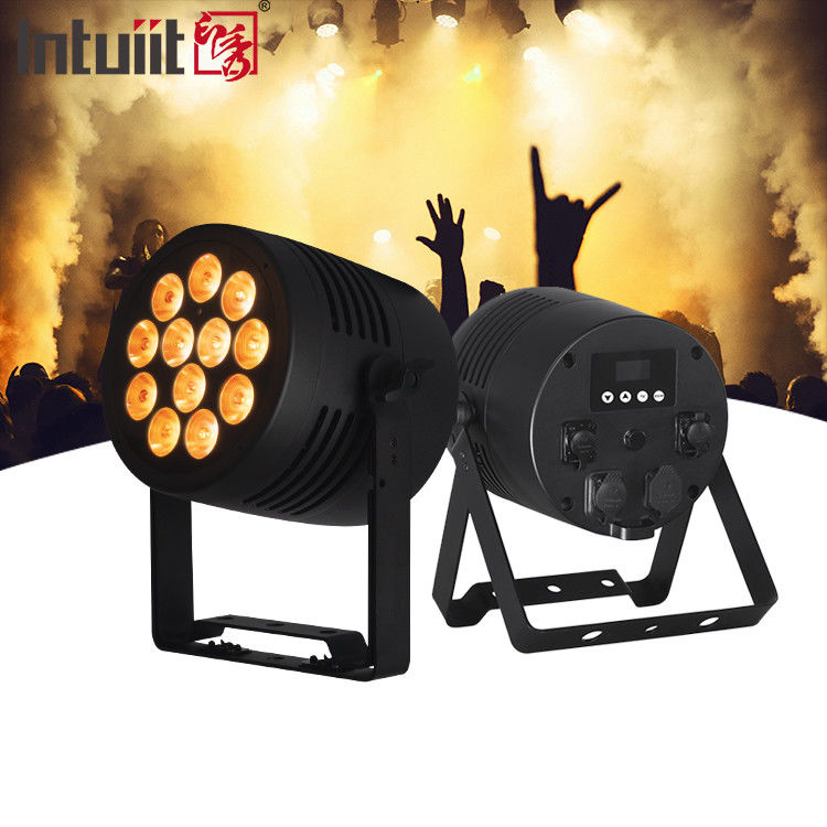 12x20W RGBWAUV 6in1 DMX Control LED Par Light Lampu panggung DJ Club