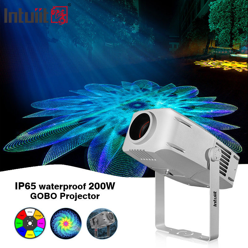 200W Gobo Projector Outdoor Ip65 Kecerahan Iklan Led logo Cahaya Gobo Projector Warehouse Lampu Iklan
