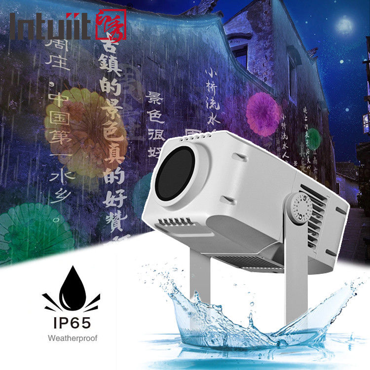 100W Waterproof Outdoor Projector Light IP65 Gobo Projector dengan Efek Sinar LED DMX DMX512 Control Mode