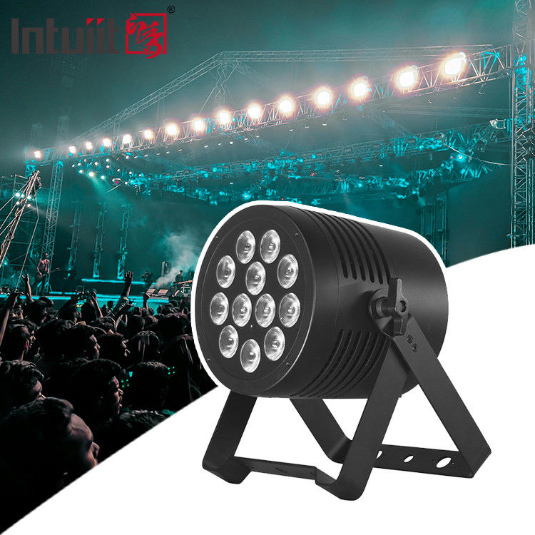 Lampu panggung LED luar ruangan DMX 12pcs*20W 6 in 1 RGBWA UV Waterproof Par Light untuk lampu pernikahan / panggung / disko / konser