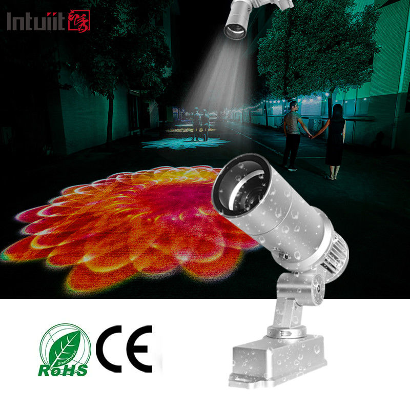 Waterproof IP65 Logo Gobo Proyektor Lampu Natal Outdoor 60w LED Gobo Logo Proyektor Outdoor Lampu Iklan