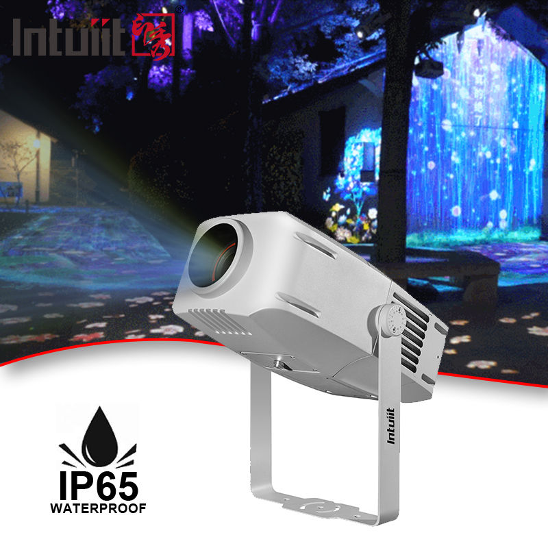 400W Gobo logo Proyektor Lampu Luar LED untuk Pernikahan Dekorasi Taman Publik