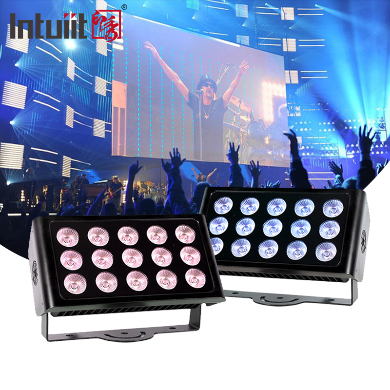 Lampu Sorot Dinding Warna Kota LED 80W Tahan Air IP65 RGBW untuk acara pesta