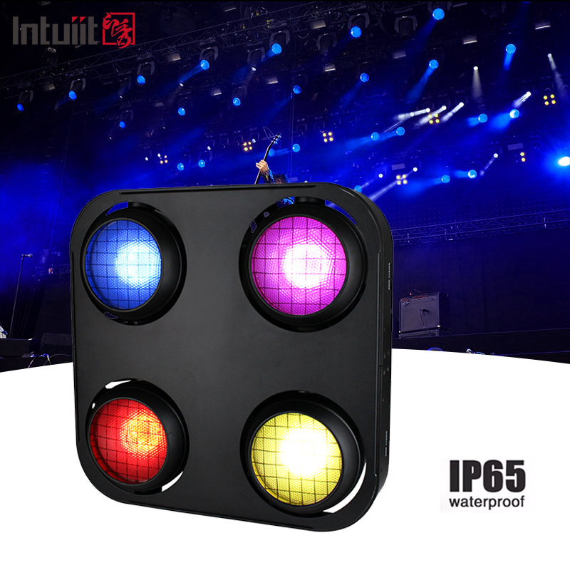 IP65 2in1 Amber & Warm White Waterproof Cob Stage Blinder Light 4x90W 4Eyes Audiens DMX512 LED COB LIGHT CLINDER LIGHT