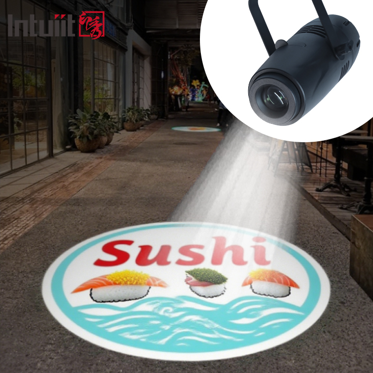 40W Custom LED Gobo Projector Statik atau Gambar Dinamis untuk Iklan