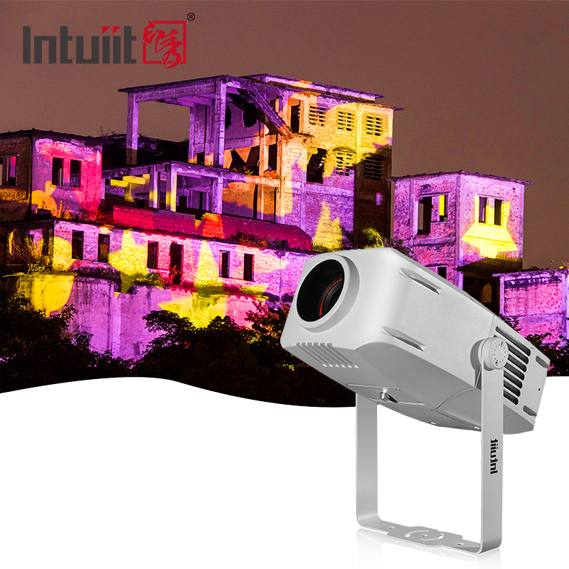 200W LED Customized Logo Gobo Projector Light IP65 Waterproof Rotating Led Logo Projector Light for Outdoor