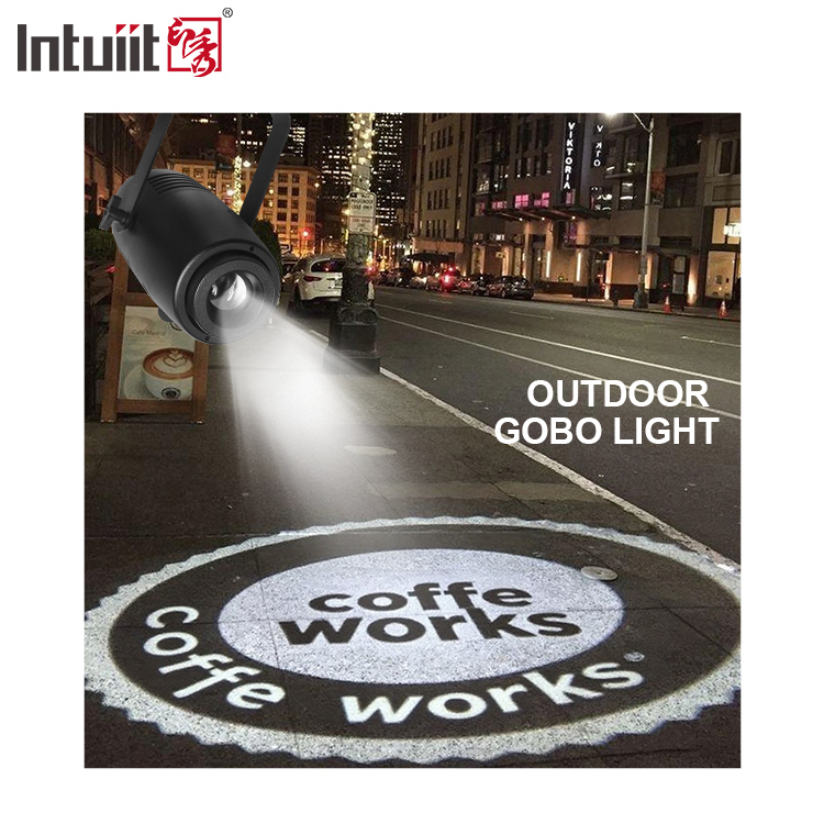 60W LED Logo GOBO Proyektor Ip65 Waterproof Light Hotel Perusahaan Toko Pernikahan Iklan Penggunaan dalam dan luar ruangan