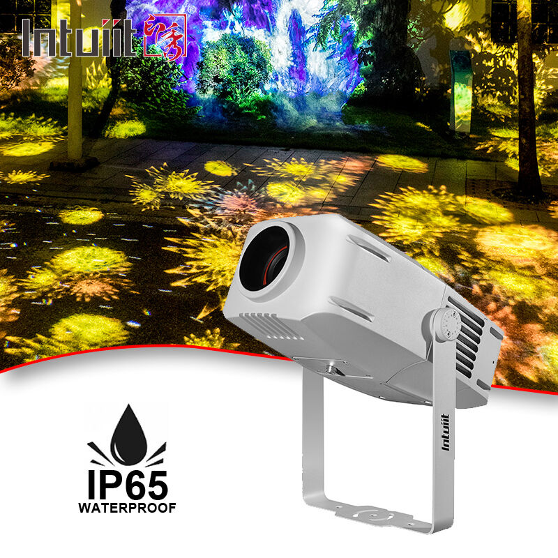 Waterproof Ip65 400w Outdoor Advertising Gobo Projector Proyeksi Rotasi Led Gobo Light Projector