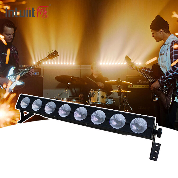 8*15W RGB 3in1 Indoor COB Pixel Light Bar DMX Control LED Wall Washer untuk Fasad Pernikahan Acara Konser Pencahayaan Panggung