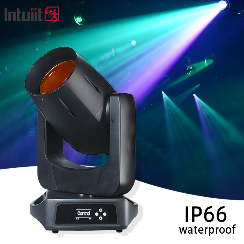Lampu Moving Head LED 200W IP66 dengan 12+1 Warna DMX512/RDM Control untuk Teater, Pertunjukan, Pernikahan & Klub