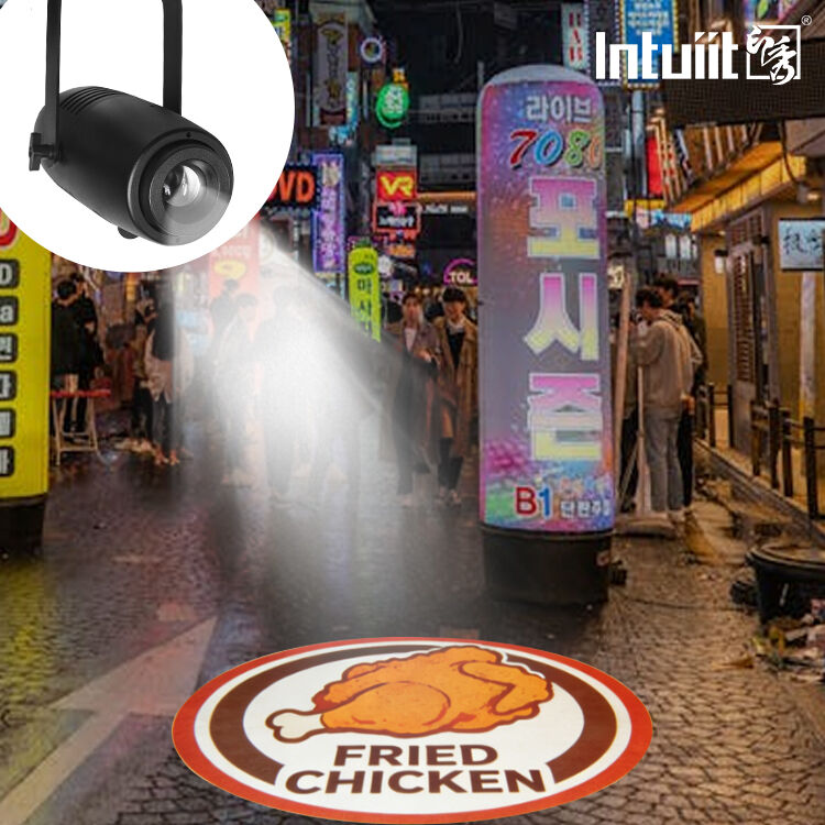 60W LED Logo GOBO Proyektor Ip65 Waterproof Light Hotel Perusahaan Toko Pernikahan Iklan Penggunaan dalam dan luar ruangan