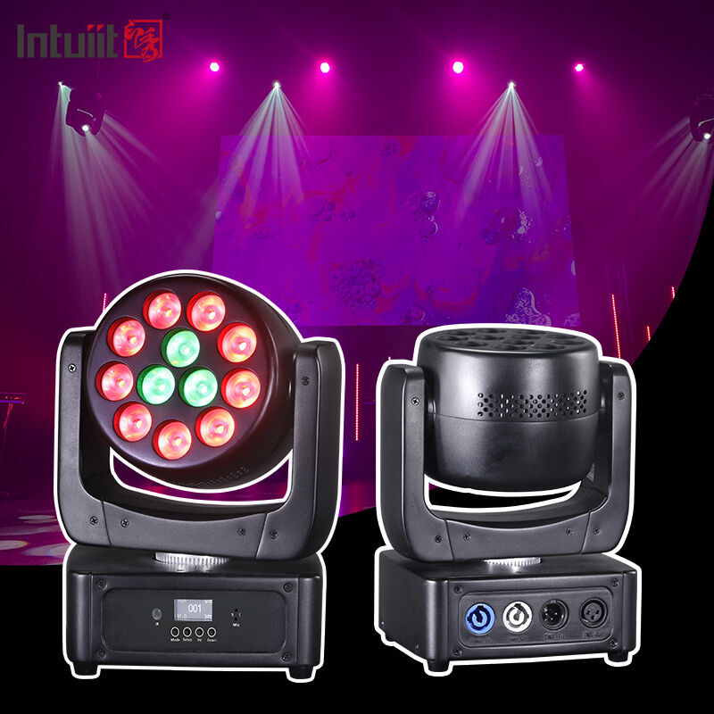 Lampu Moving Head 12*8W untuk Pesta DJ Lampu Moving Head