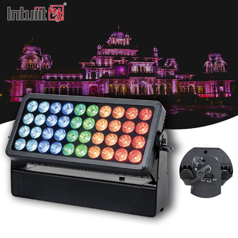 LED 40X10W RGBW 4 in 1 Outdoor Waterproof Wall Washer Wall Landscape Led Lamp Led Wallwasher Spotlight Lampu Banjir