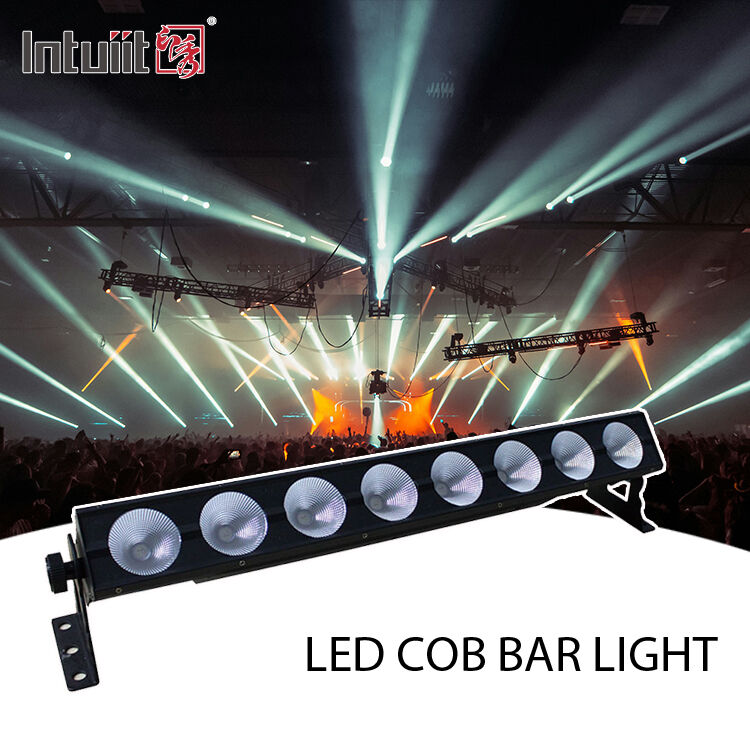 8*15W RGB Led Stage Lights Bar Dj Strobe Party Lights Bar 3 in 1 Wall Washer Light Indoor dengan DMX Control AutoPlay untuk Church Christmas Wedding Dance