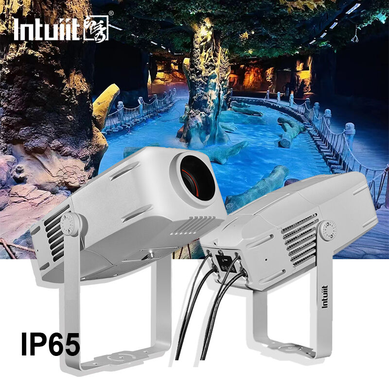 Lampu Proyektor Gelombang Air LED Luar Ruangan IP65 Tahan Air 60W 100W 200W 400W Pencahayaan Panggung Efek Riak untuk Dekorasi Fasad Lanskap