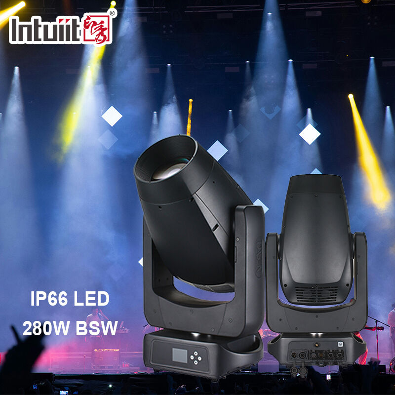 Outdoor 280W LED Beam Spot Wash Moving Head Light CMY Linear Mixing Stage Effect Lighting for Theme Park Event Wedding Show