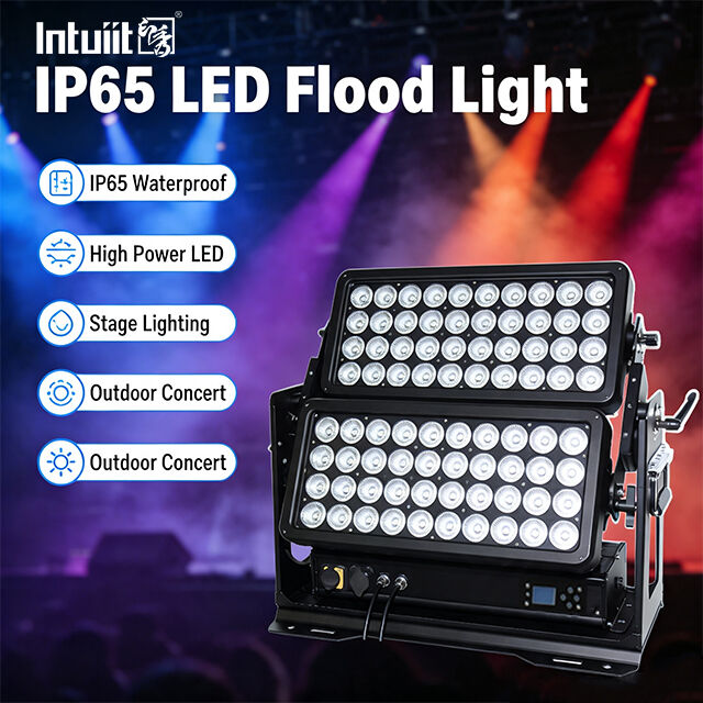 Lampu Sorot LED Daya Tinggi 400W 800W 1500W Tahan Air IP65 Pencahayaan Industri Konstruksi Stadion Luar Ruangan DMX512