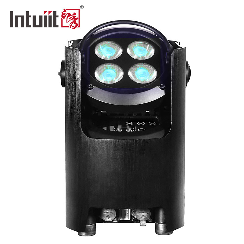 Par Led Rgbw 4x12w Dapat Menyalakan Pencahayaan Efek Led Bar Klub Malam Bertenaga Baterai