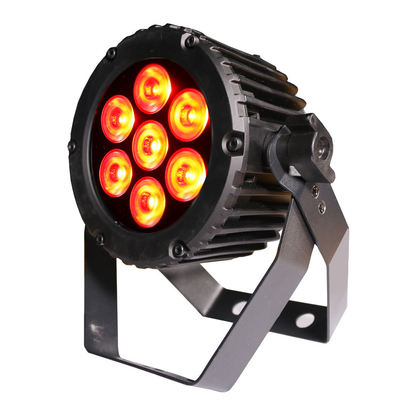 Indoor 7x3 Watt 23W RGBW 3 IN 1 Mini LED Flat Par Dapat Menyalakan Pencucian Panggung Profesional