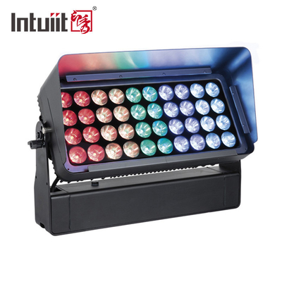 40X10W DMX RGBW 4 In1 LED Flood Wall Washer Light Waterproof IP65 Pencahayaan Warna Bangunan Kota Luar Ruangan
