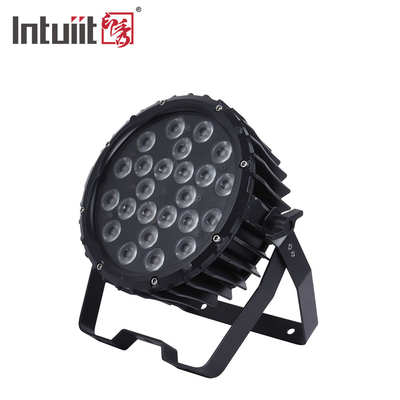 24x3W RGB 3 In 1 Outdoor LED Par Dapat Lampu Panggung Kontrol DMX Untuk Konser Pesta Pernikahan
