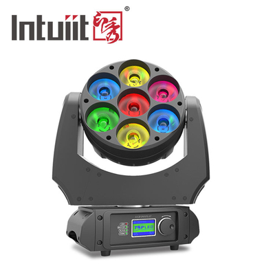 Kontrol Individu DMX Party Stage Light Rgbw 4 In 1 7x10w Wash Led Moving Head