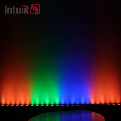 Rgb Led Wall Washer Light 0.3M 0.5M 1M Linear Washer 24W Ip67 DMX512 Lampu Sorot Arsitektur