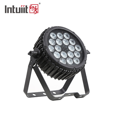 Par LED Aluminium Daya Tinggi Dapat Lampu Panggung 18pcs 3W Slim Stage Lighting Par
