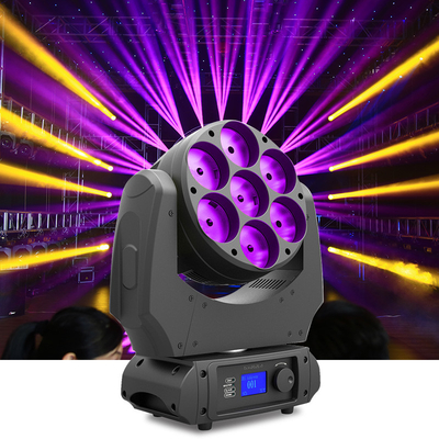 TV Studio 7x40w 4 In 1 Rgbw Beam LED Moving Head Dengan Lampu Panggung Efek Balok