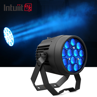Indoor 12x10W RGBW LED Par Can Stage Light IP65 DJ LED zoom Par Light