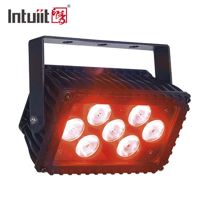 Pencahayaan panggung tahan air 7x3W Rgbw Led Flood Light Dmx Blinder Wall Washer 4 In 1 Lampu