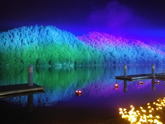 240V 35000lm Wuyishan Proyek Pencahayaan Untuk Profesional Ringan Berat Tinggi Daya Banjir Lampu Luar Ruang