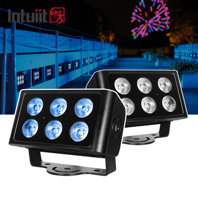 Fasad Bangunan 6x5W IP65 LED Arsitektur Dekoratif Cahaya Lampu Sinar Sempit Lampu Lampu Lampu Outdoor Spotlight Floodlight