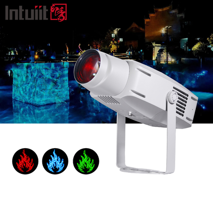 Iklan Taman hiburan outdoor Lampu proyeksi gelombang air dinamis Waterproof 400w Led efek gelombang air Proyektor