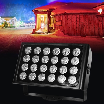 24x10w 4in1 Rgbw Led Outdoor Wall Washer Flood Lights Taman Pernikahan Pesta DJ Lampu panggung