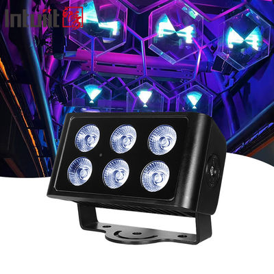 6x5W Outdoor Waterproof DMX512 RGBW Floodlight LED Villa Taman Bangunan Jembatan Proyek Lampu Lanskap Warna Floodlight