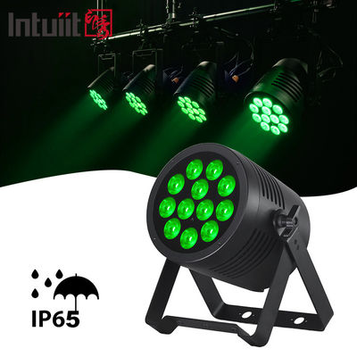 Aluminium Alloy RGBWA UV LED Flat Par 12x20W Pencahayaan DJ Par Kaleng Dmx 512 Pencahayaan panggung cuci ringan untuk gereja