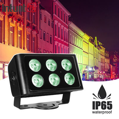 Waterproof IP65 Outdoor Dmx 6X5W Rgbw Led Wash Banjir Kota Warna Led Wall Washer