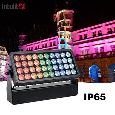 Lampu Sorot Dinding Tahan Air Efek Strobe Beam Wash Warna Kota LED RGBW 40*10W Luar Ruangan IP65 Mode Kontrol DMX512