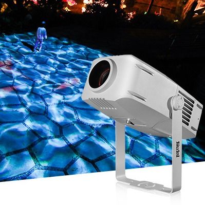 100W Outdoor Waterproof LED Projector Gelombang Air Biru Efek Tahap Gobo Lampu proyeksi Lampu