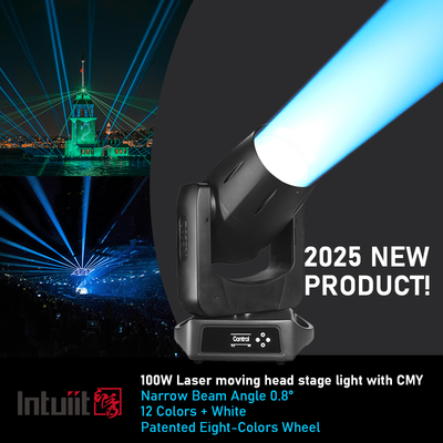 Baru IP66 Waterproof 100w Laser Beam Moving Head Light Outdoor Dmx Perlengkapan Pencahayaan Tahap