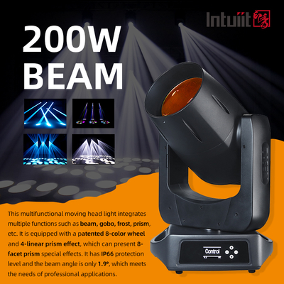Lampu Kepala Bergerak LED 200W Ip66 Luar Ruangan Sorot Tahan Air Dj Acara Konser Kepala Bergerak Lampu Panggung