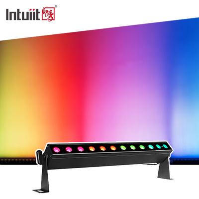 Lampu LED Up IP20 Bertenaga Baterai LED Wall Wash 12x2w RGBW 4in1 Stage Bar Light Kontrol Suara Pencahayaan